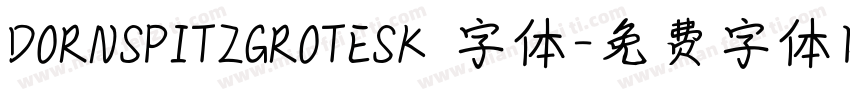 DORNSPITZGROTESK 字体字体转换